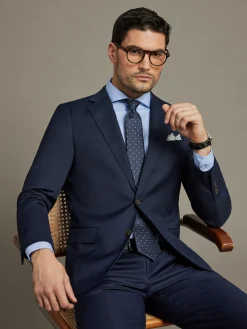 AMERICANA FIL A FIL AZUL MARINO