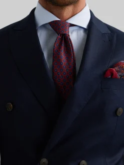 AMERICANA FIL A FIL CRUZADO AZUL MARINO