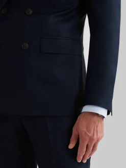 AMERICANA FIL A FIL CRUZADO AZUL MARINO