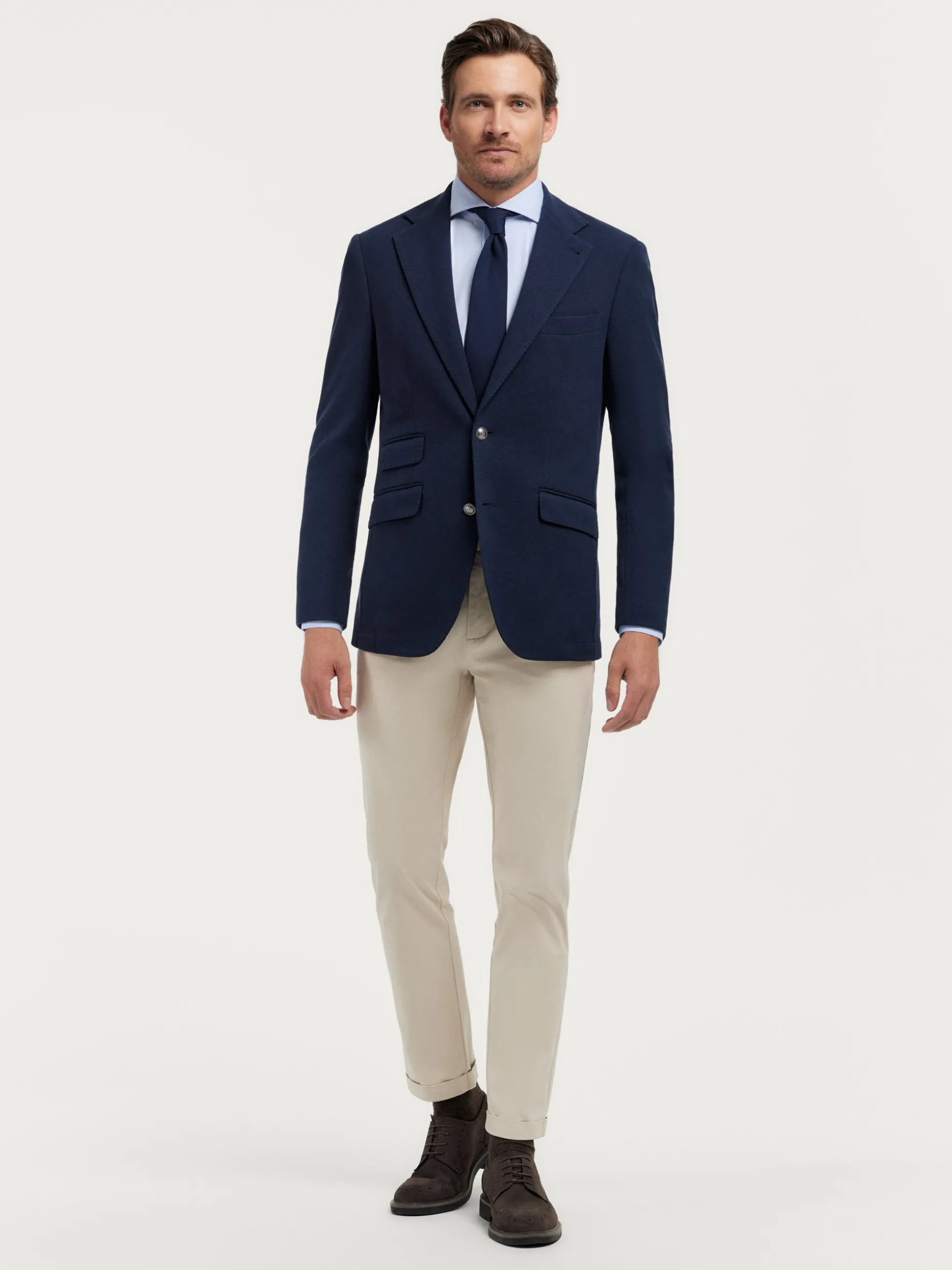 AMERICANA PUNTO ESTRUCTURA AZUL MARINO