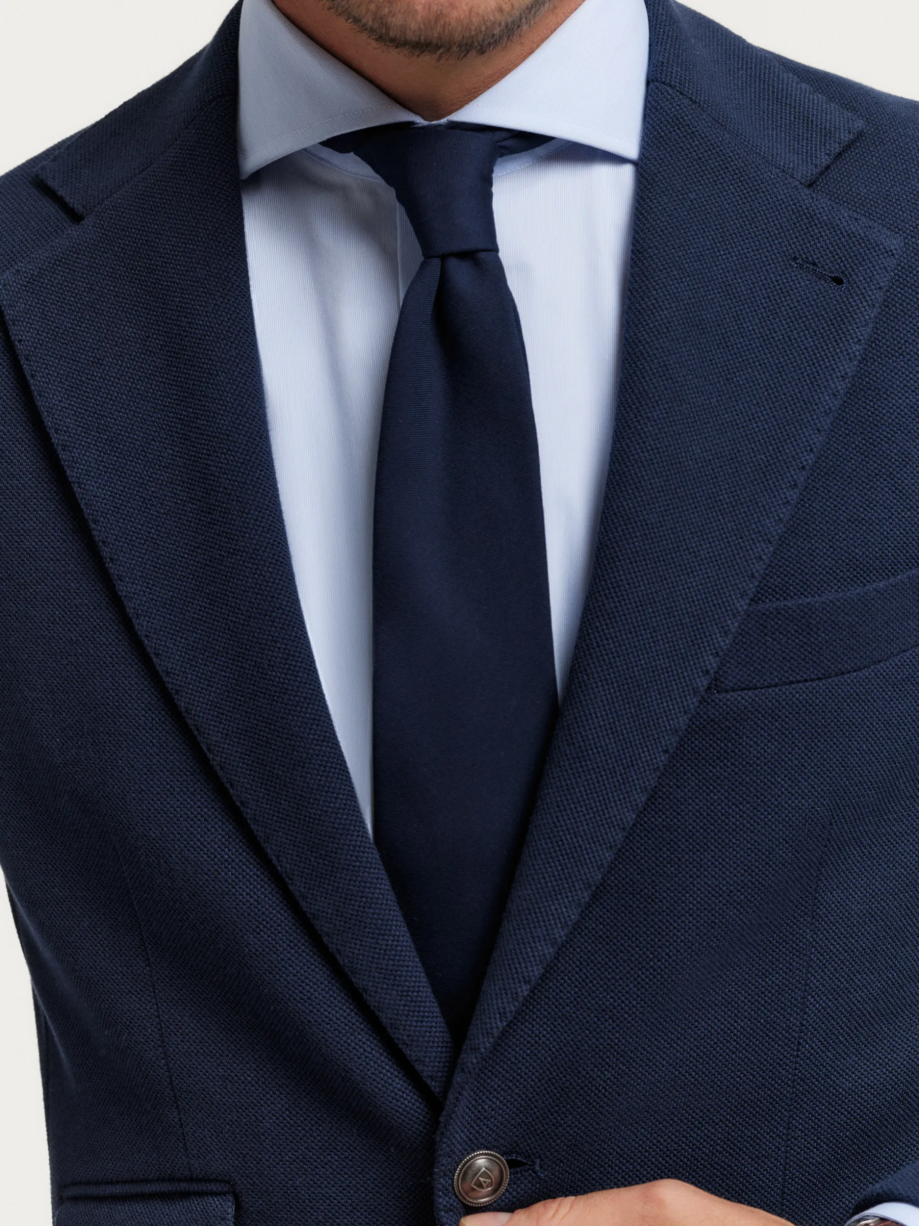 AMERICANA PUNTO ESTRUCTURA AZUL MARINO