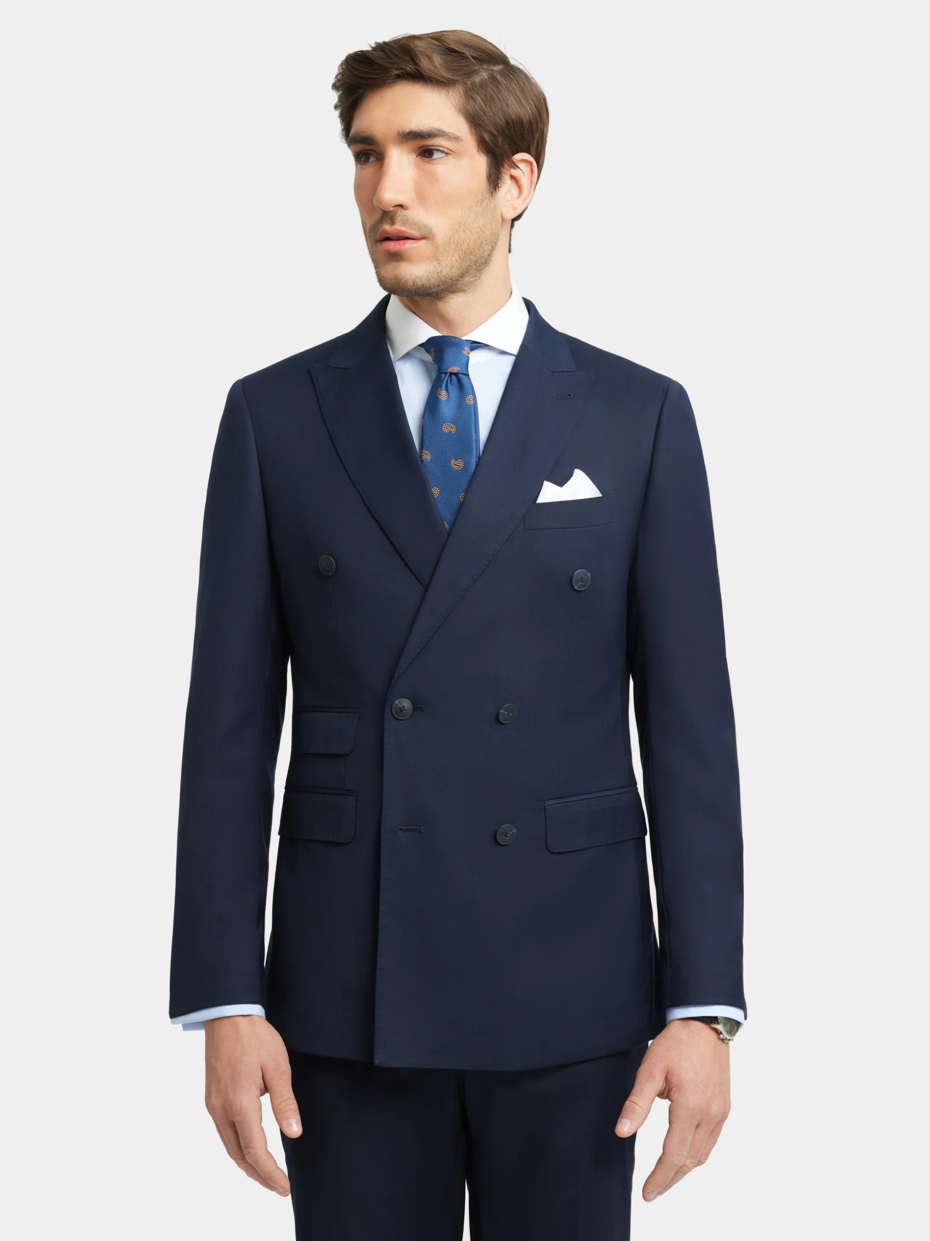 AMERICANA TWILL CRUZADO AZUL MARINO