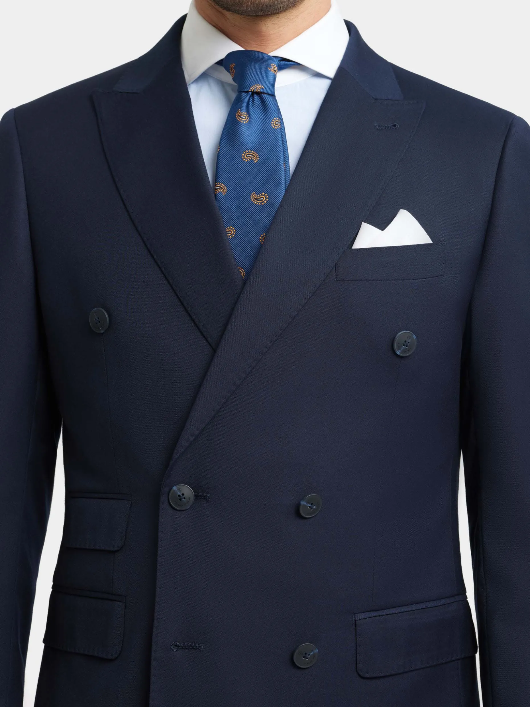 AMERICANA TWILL CRUZADO AZUL MARINO