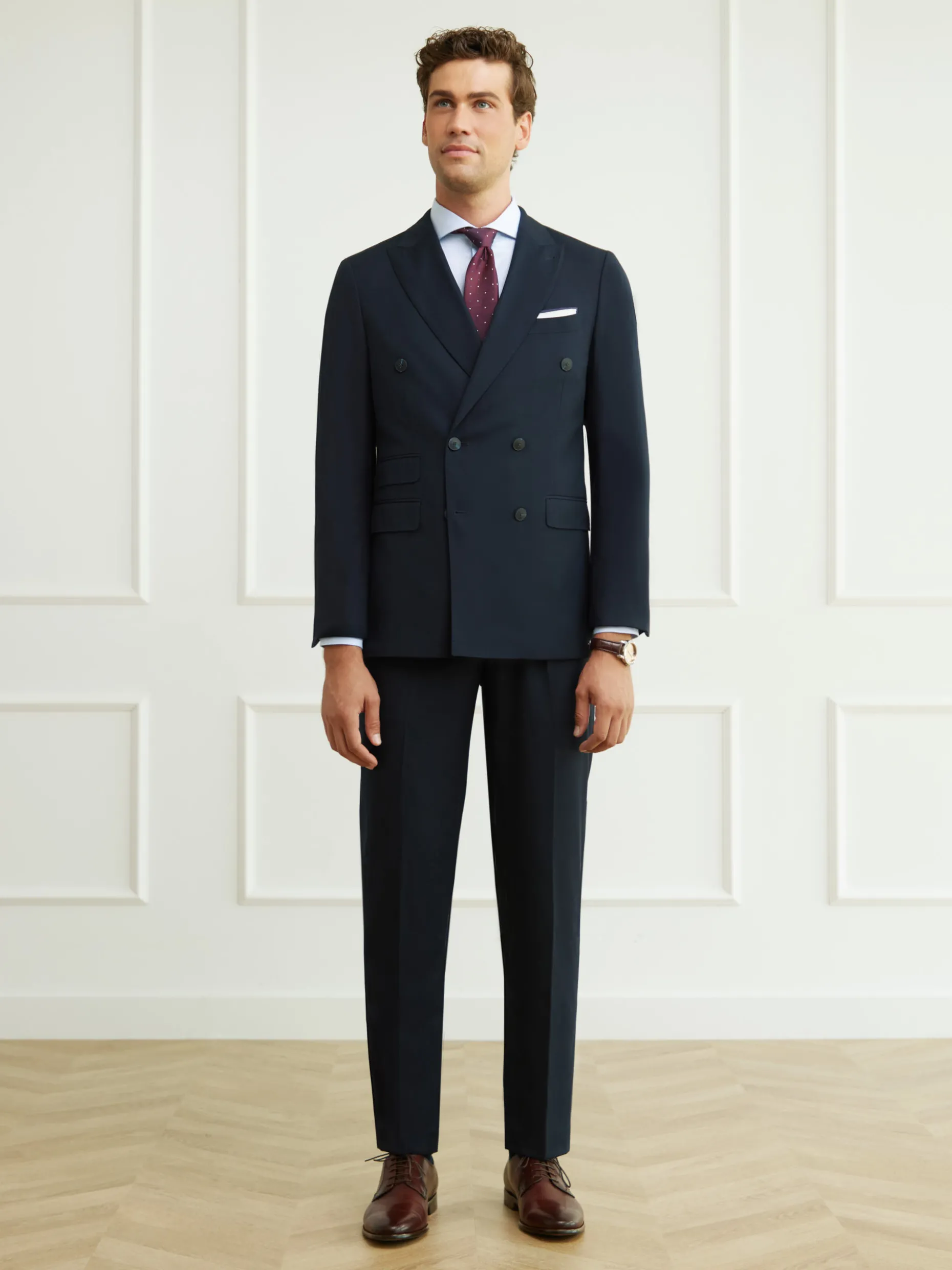 AMERICANA TWILL CRUZADO AZUL MARINO