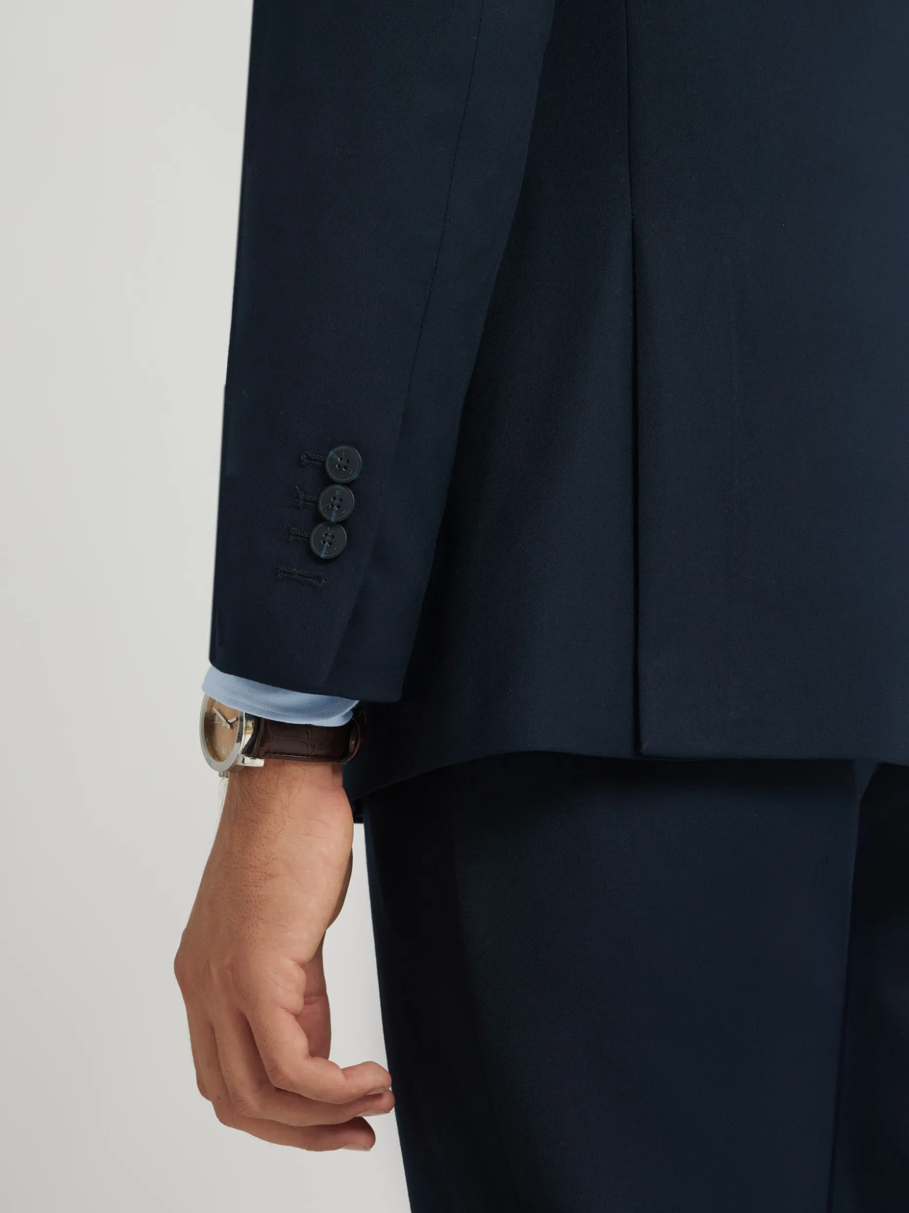 AMERICANA TWILL CRUZADO AZUL MARINO