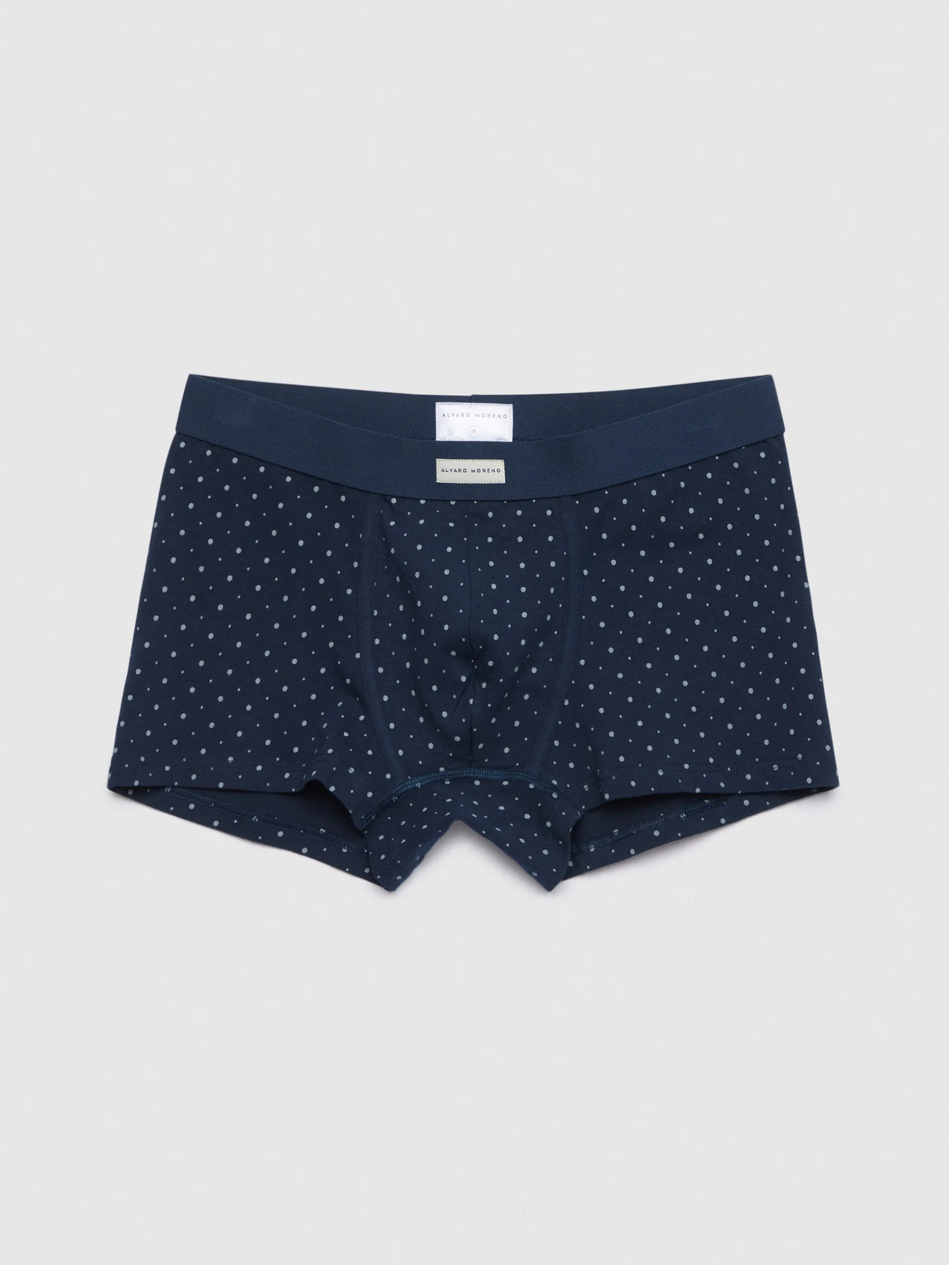 BOXER DOTS AZUL MARINO