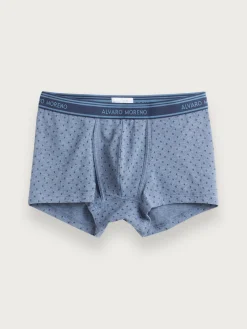 BOXER FLOWERS AZUL MARINO