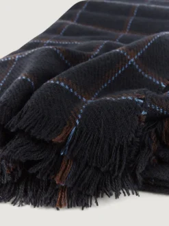 BUFANDA CHECKS AZUL MARINO