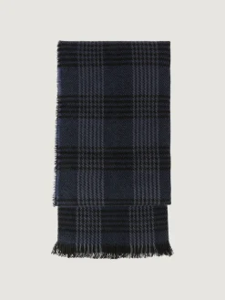 BUFANDA CHECKS AZUL MARINO