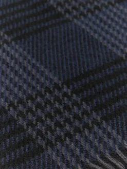 BUFANDA CHECKS AZUL MARINO