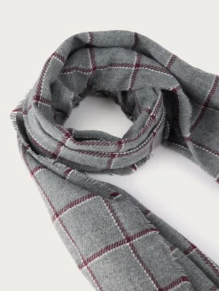 BUFANDA CHECKS GRIS