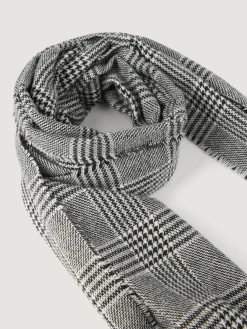 BUFANDA CHECKS NEGRO