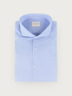 CAMISA COMFORT FIL A FIL AZUL