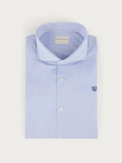 CAMISA COMFORT MICROCUADRO AZUL