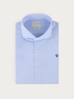 CAMISA COMFORT MIL RAYAS CELESTE