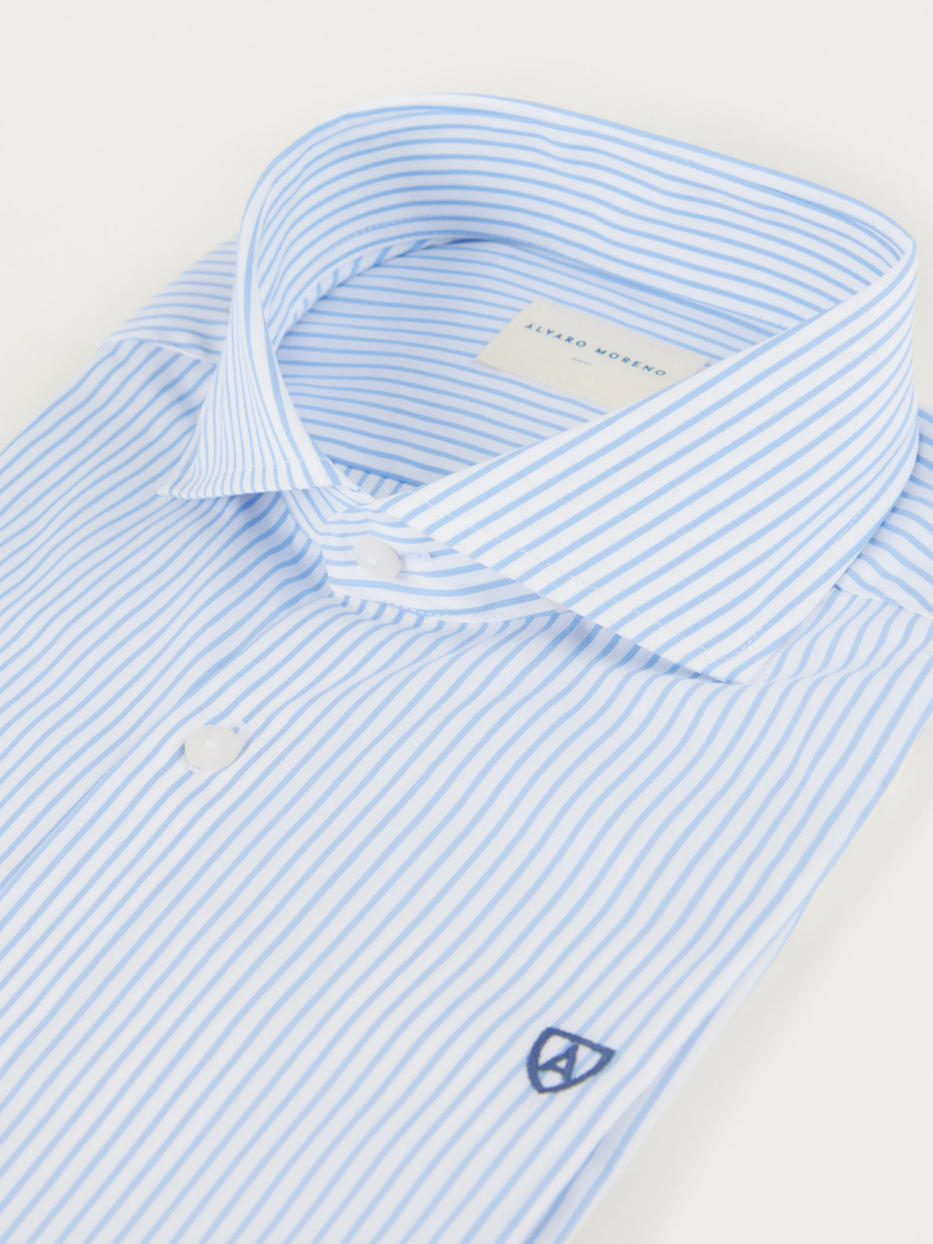 CAMISA COMFORT STRIPES CELESTE
