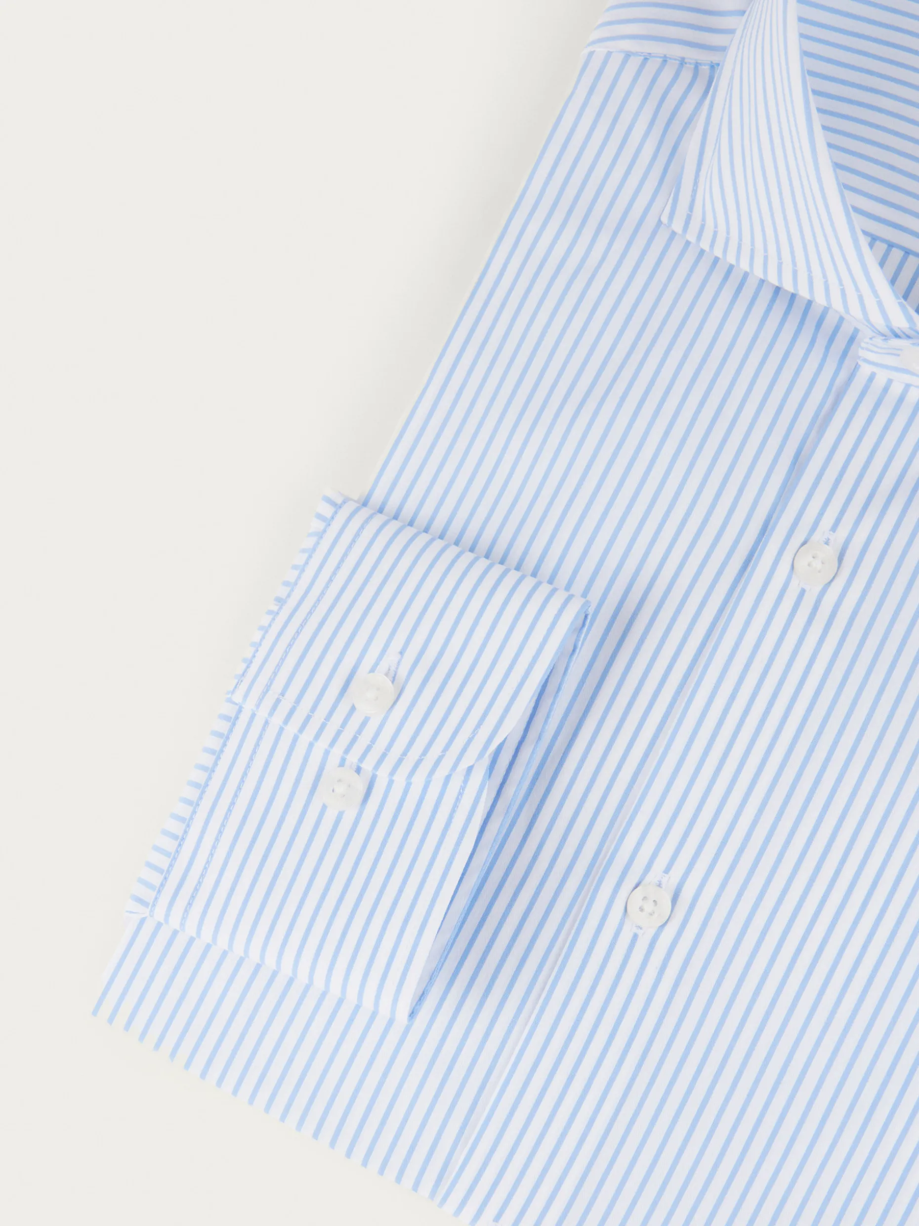 CAMISA COMFORT STRIPES CELESTE