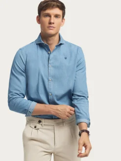 CAMISA DENIM JACK AZUL