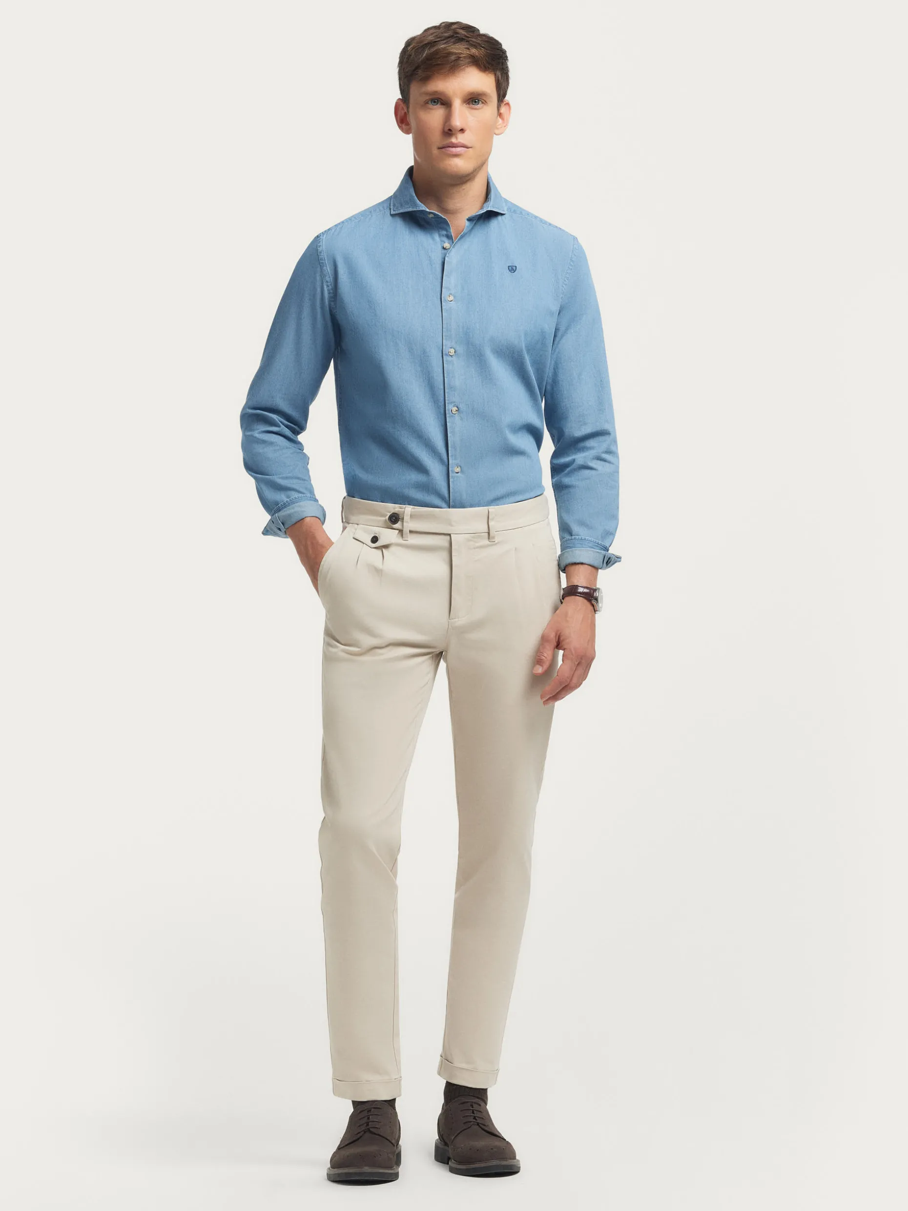 CAMISA DENIM JACK AZUL