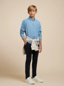 CAMISA DENIM KIDS AZUL