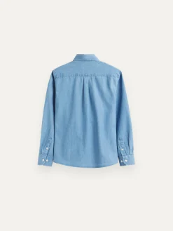 CAMISA DENIM KIDS AZUL