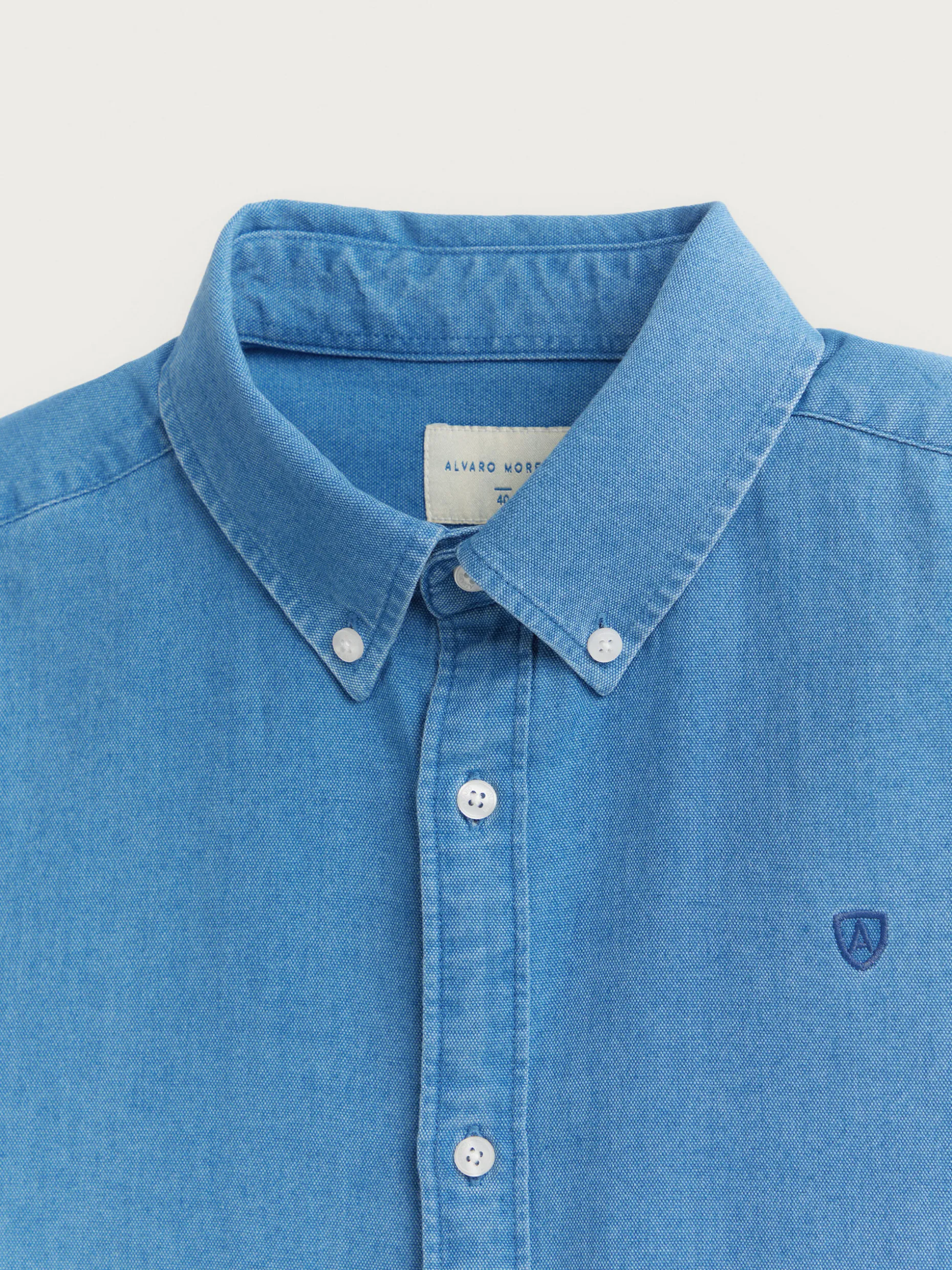 CAMISA DENIM OXFORD AZUL