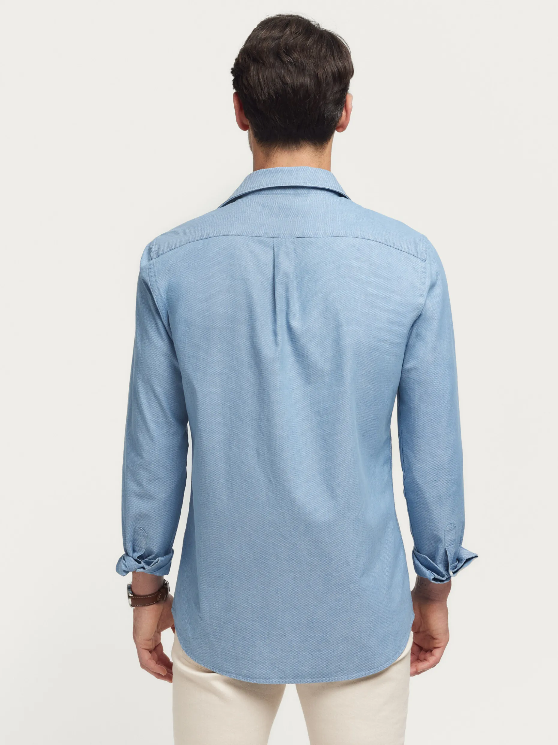 CAMISA DENIM STRUCTURE AZUL