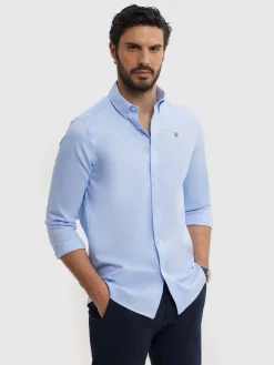 CAMISA ESTRUCTURA DUTTON AZUL