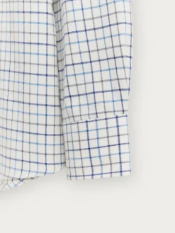 CAMISA FLANNEL CHECKS AZUL MARINO