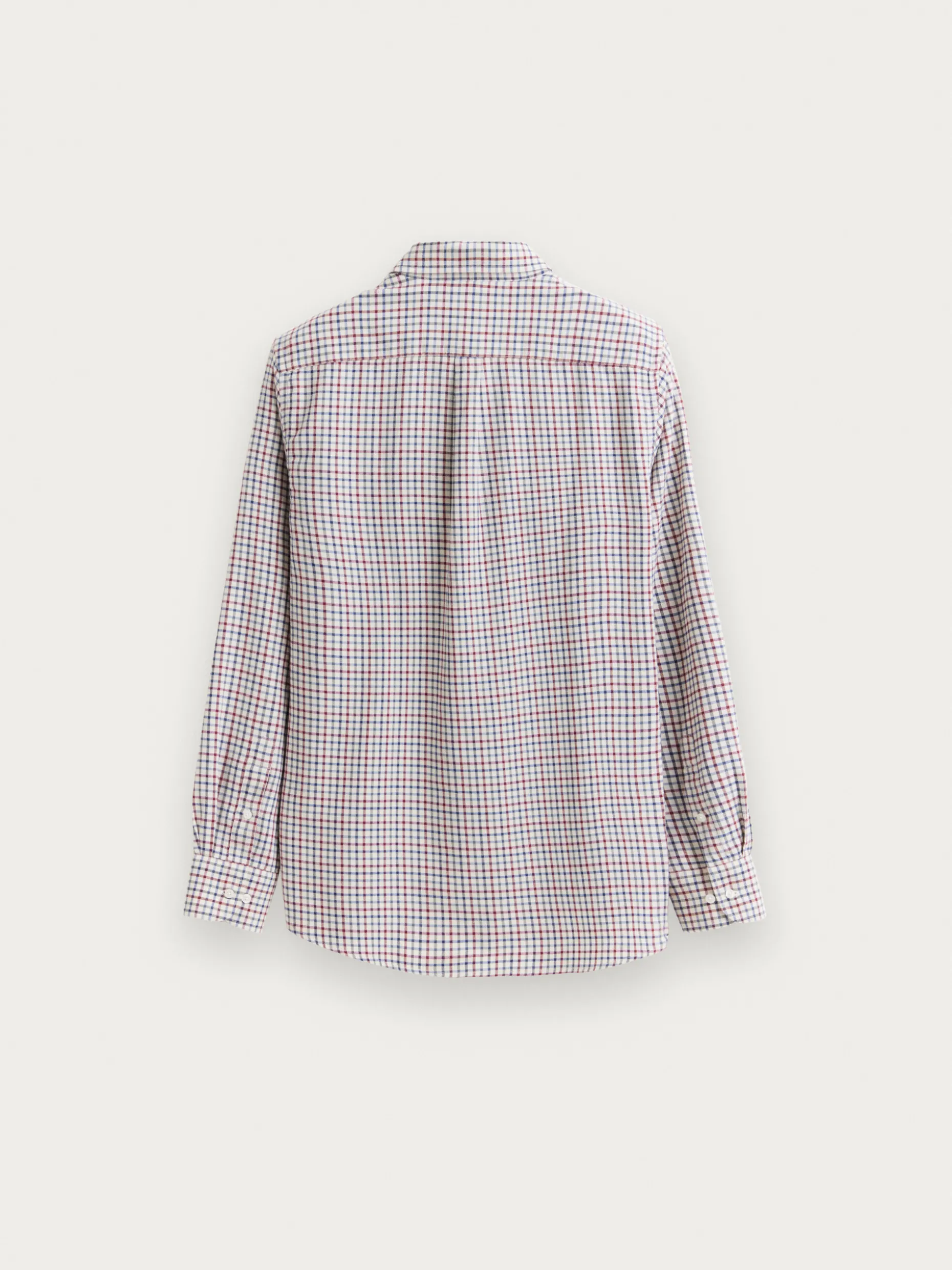 CAMISA FLANNEL CHECKS BURDEOS