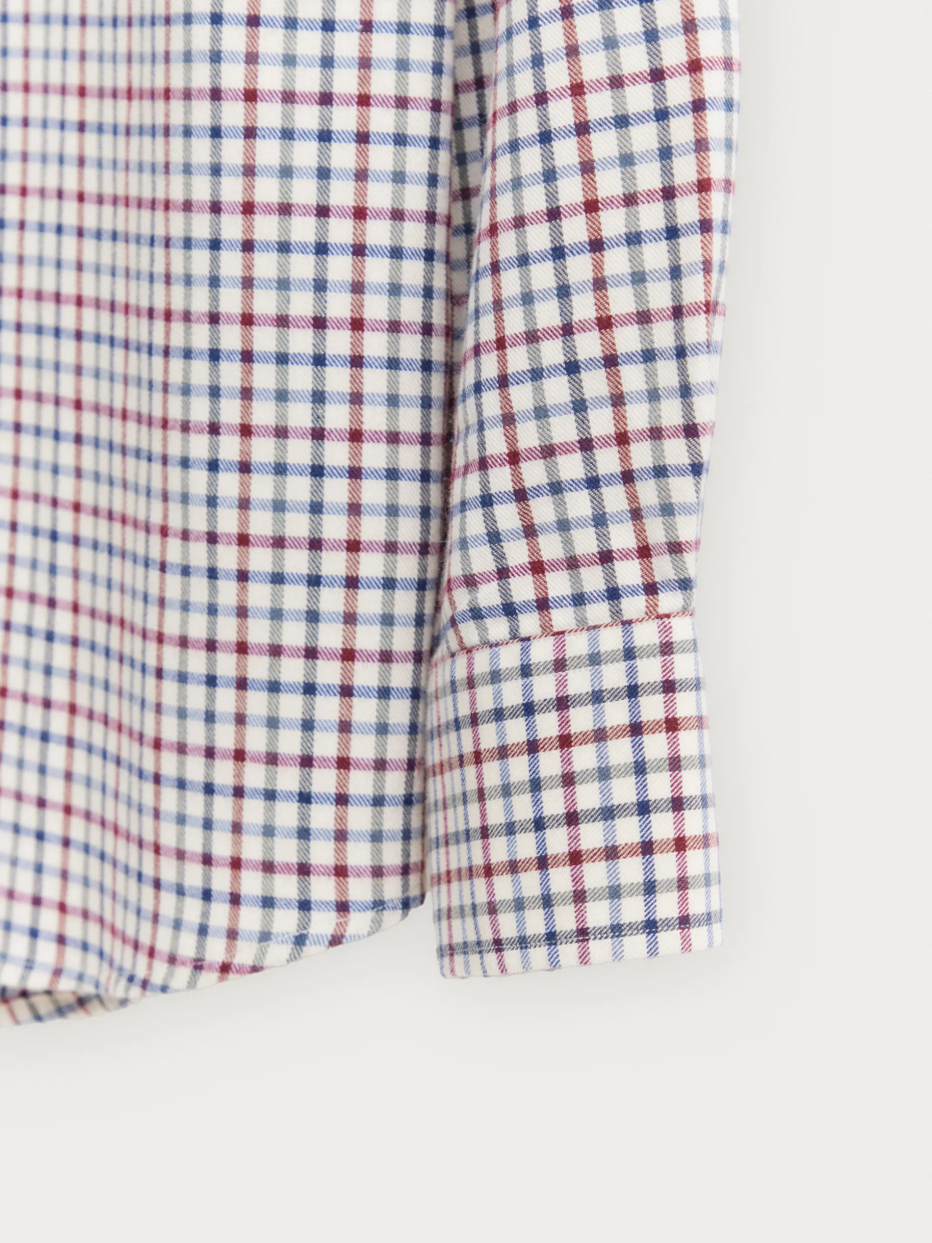 CAMISA FLANNEL CHECKS BURDEOS