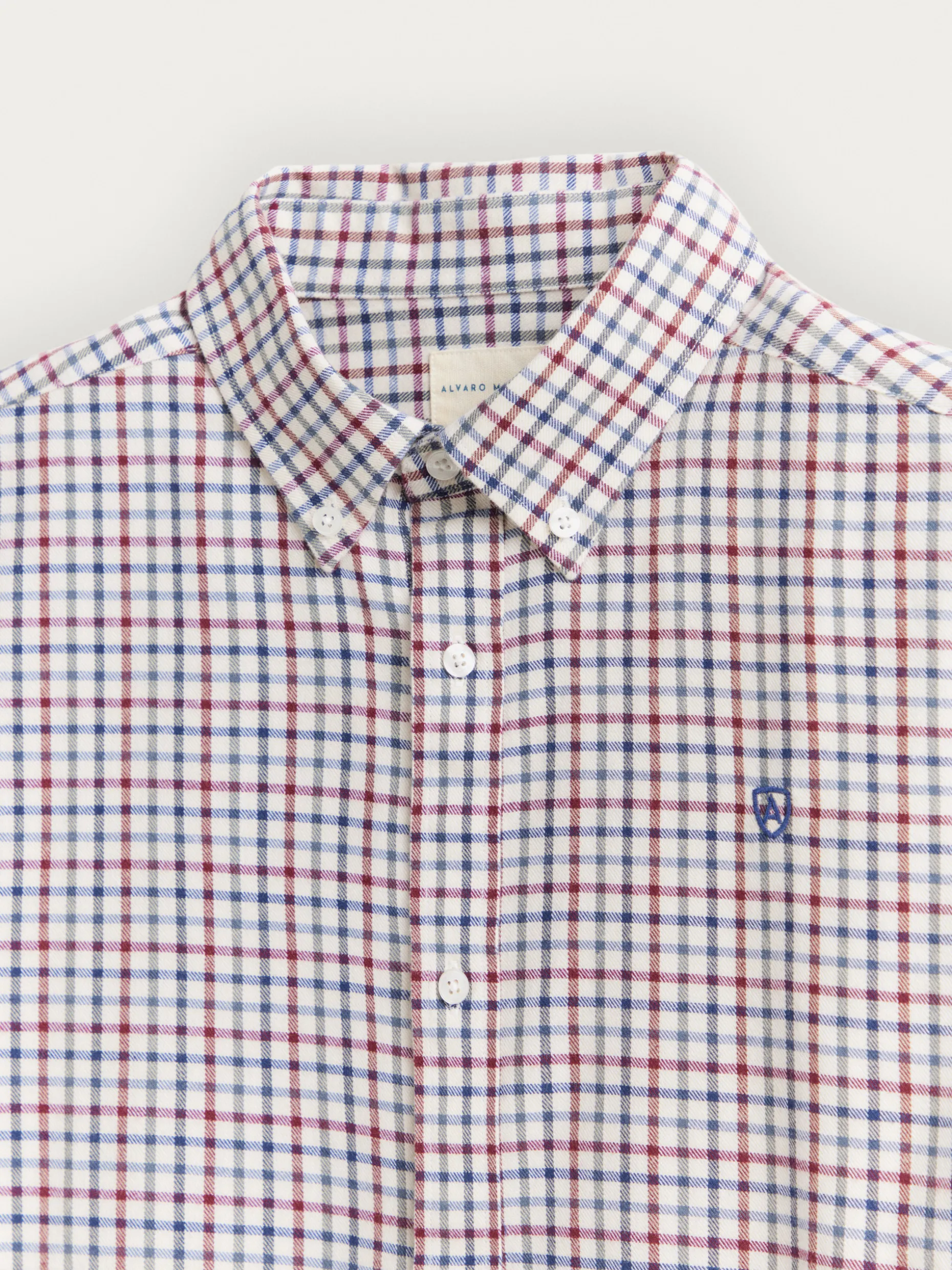 CAMISA FLANNEL CHECKS BURDEOS