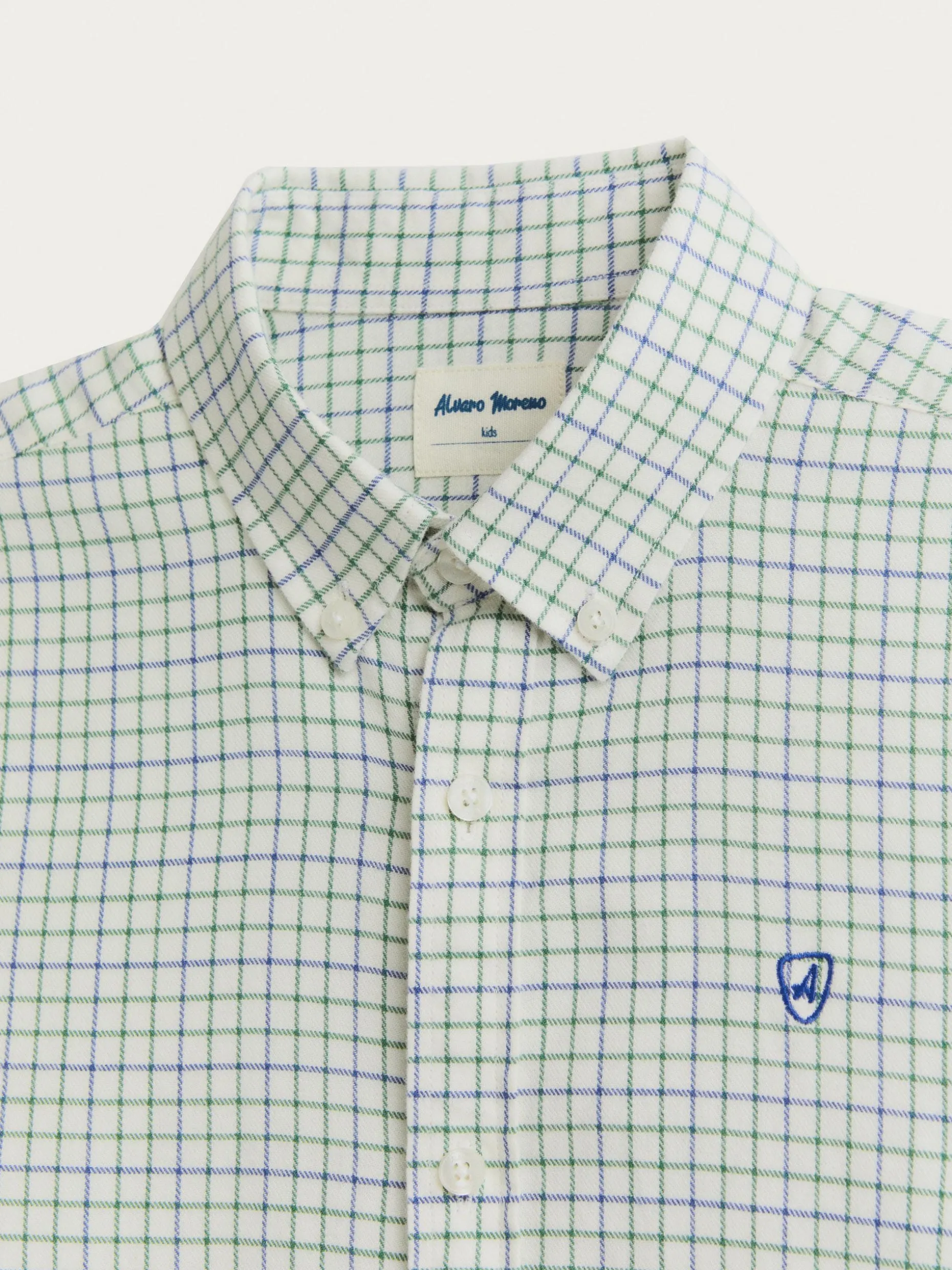 CAMISA FLANNEL CHECKS KIDS VERDE