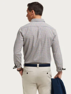 CAMISA FLANNEL CHECKS MOSTAZA