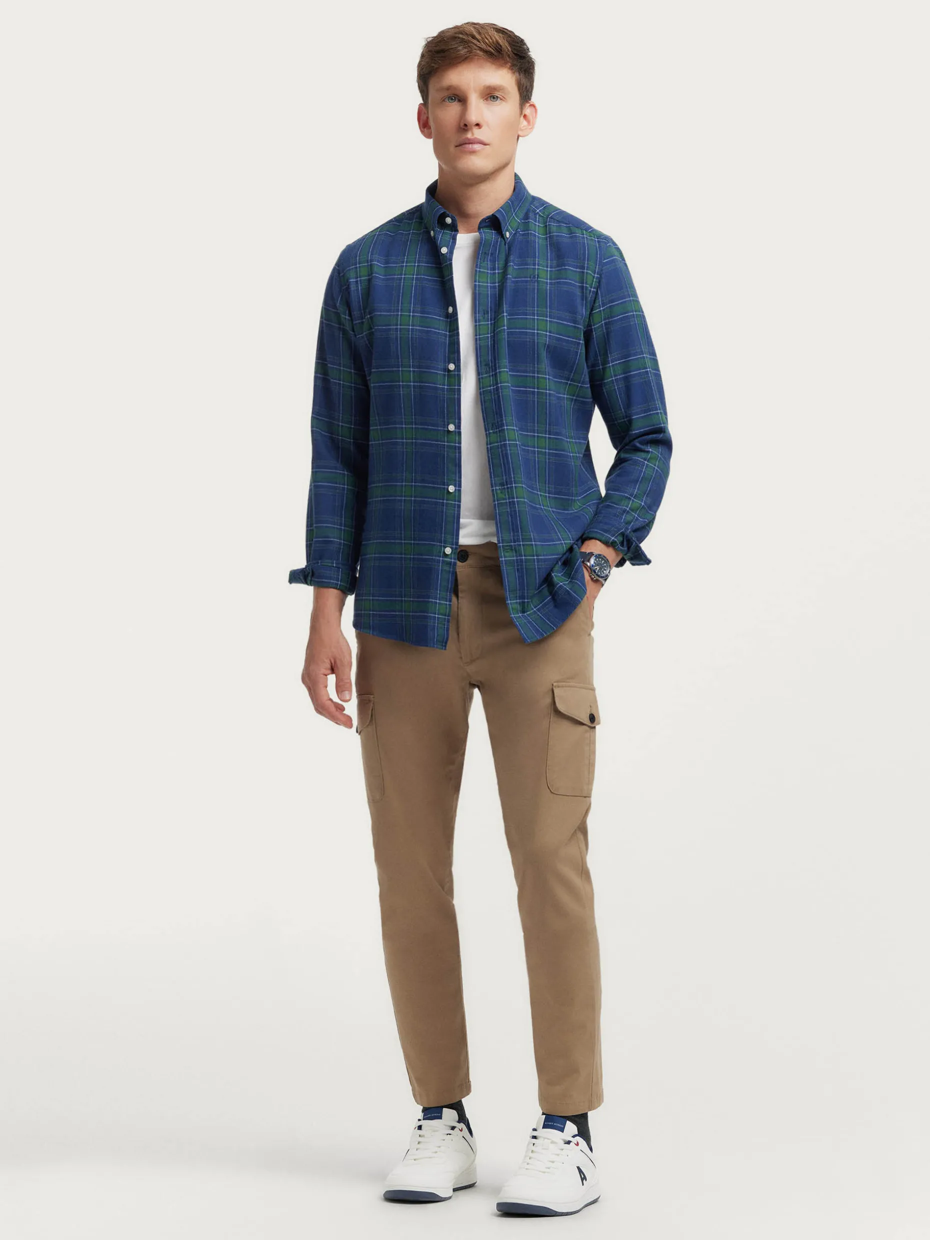 CAMISA FLANNEL TARTAN VERDE