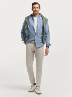 CAMISA FLANNEL TWILL AZUL