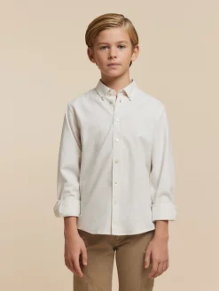 CAMISA FLANNEL TWILL KIDS CRUDO