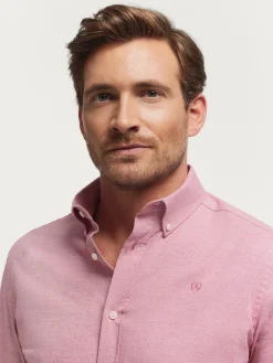 CAMISA FLANNEL TWILL ROSA