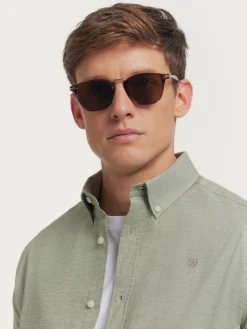 CAMISA FLANNEL TWILL VERDE