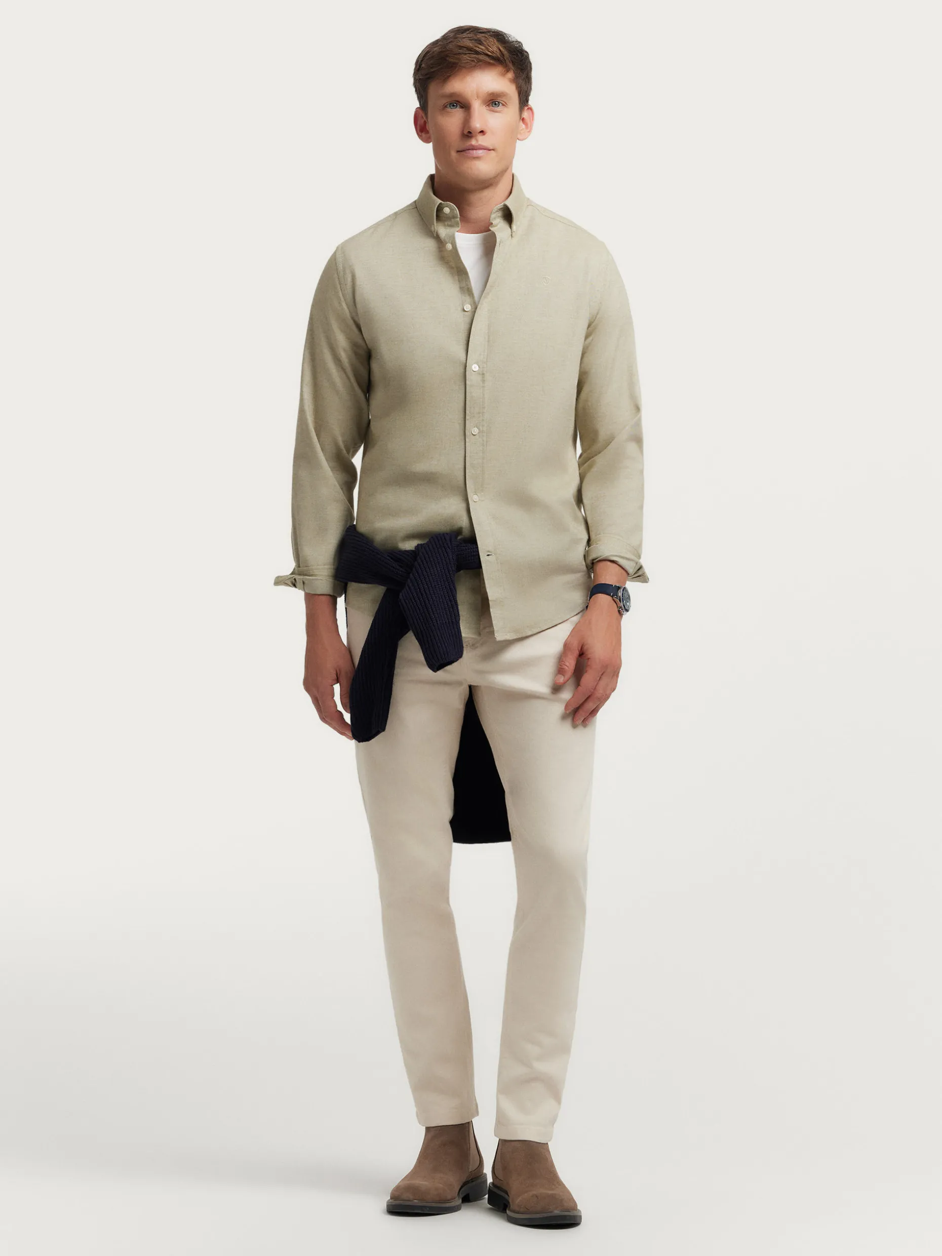 CAMISA FLANNEL TWILL VERDE