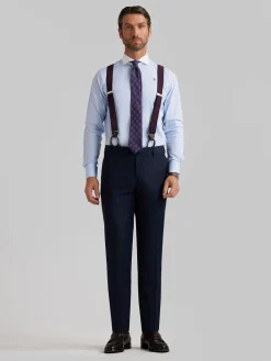 CAMISA MIL RAYAS C. BLANCO CELESTE