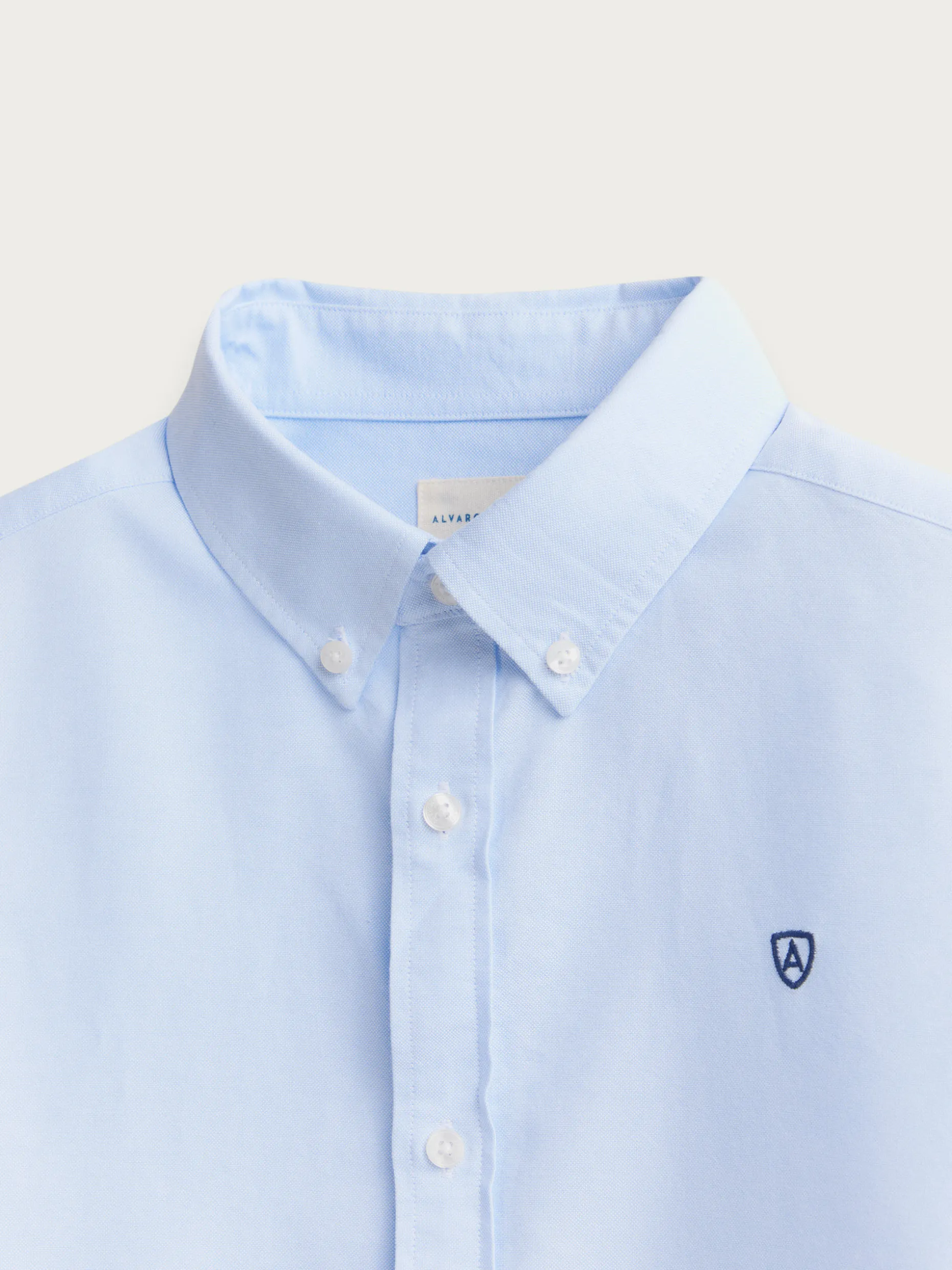 CAMISA OXFORD BASIC CELESTE