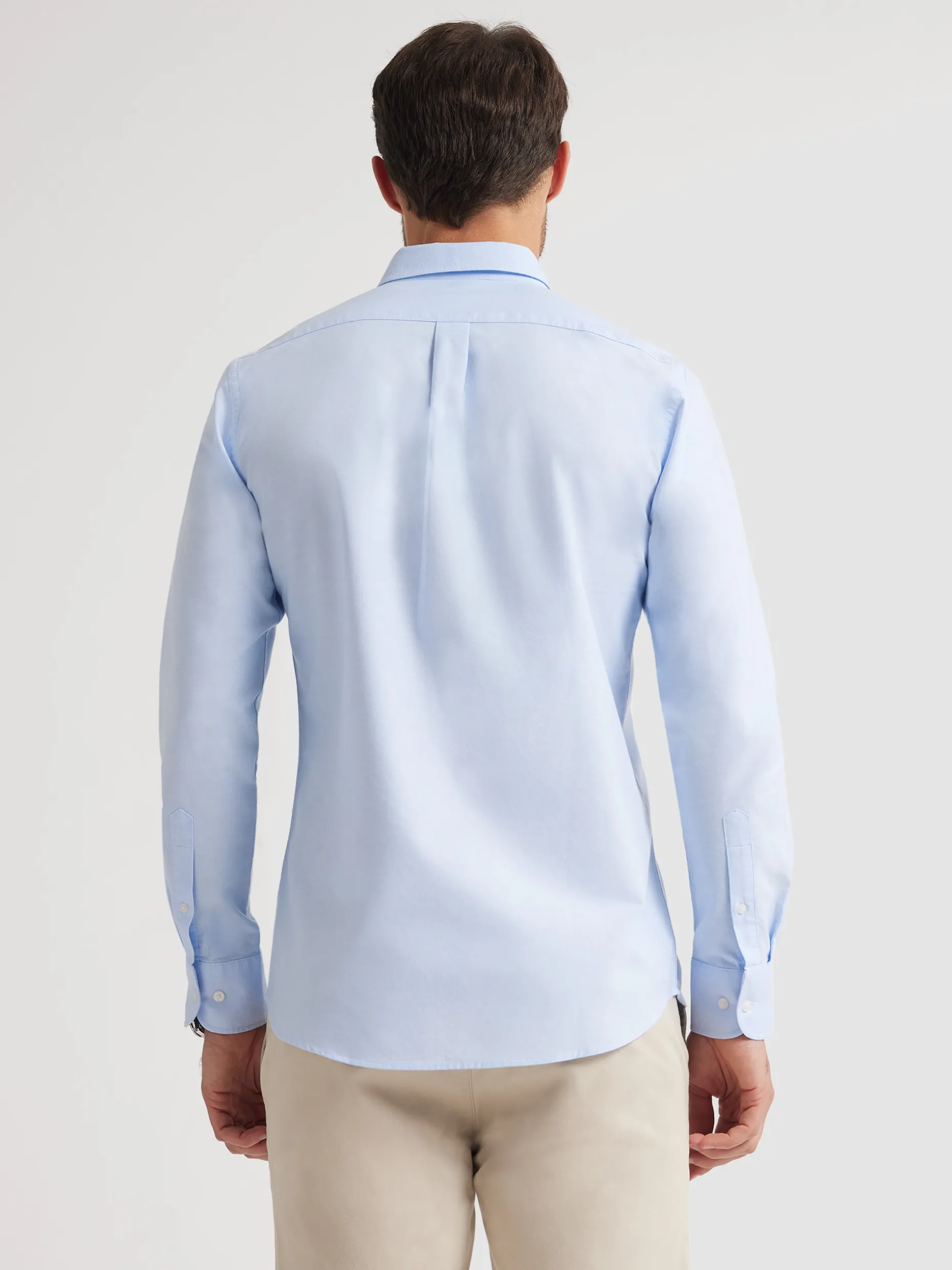 CAMISA OXFORD BASIC CELESTE