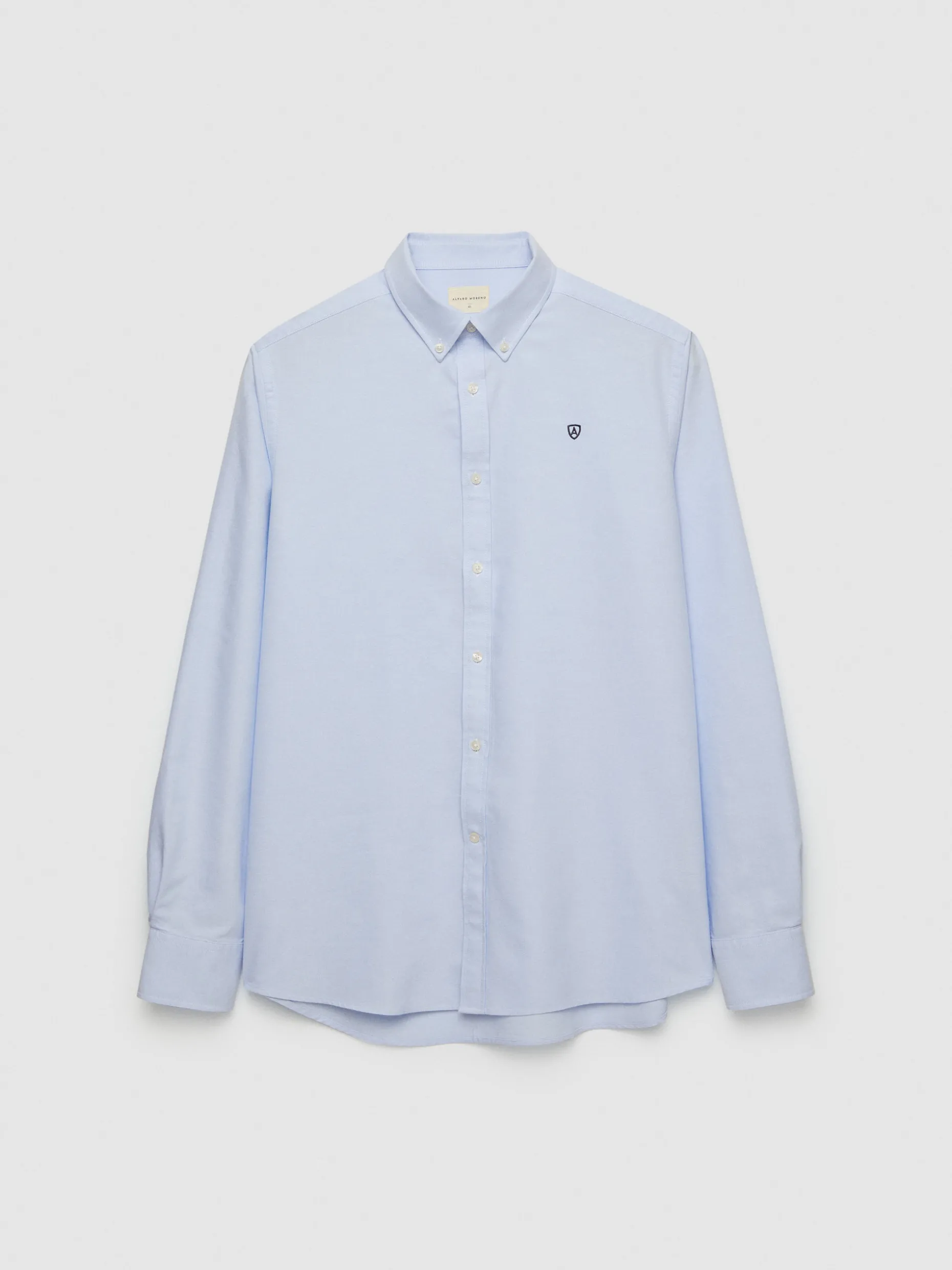 CAMISA OXFORD BASIC CELESTE