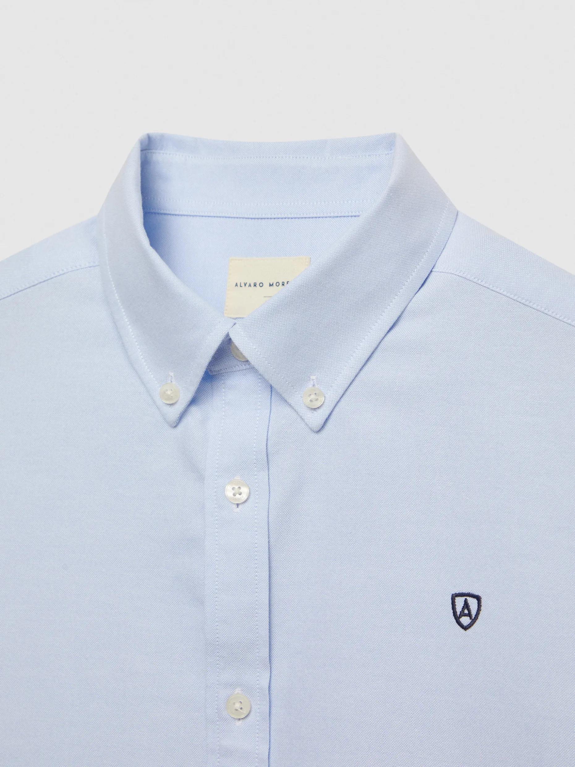 CAMISA OXFORD BASIC CELESTE