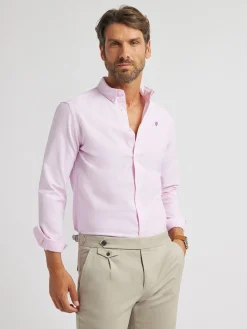 CAMISA OXFORD BASIC ROSA