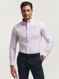 CAMISA OXFORD BASIC ROSA
