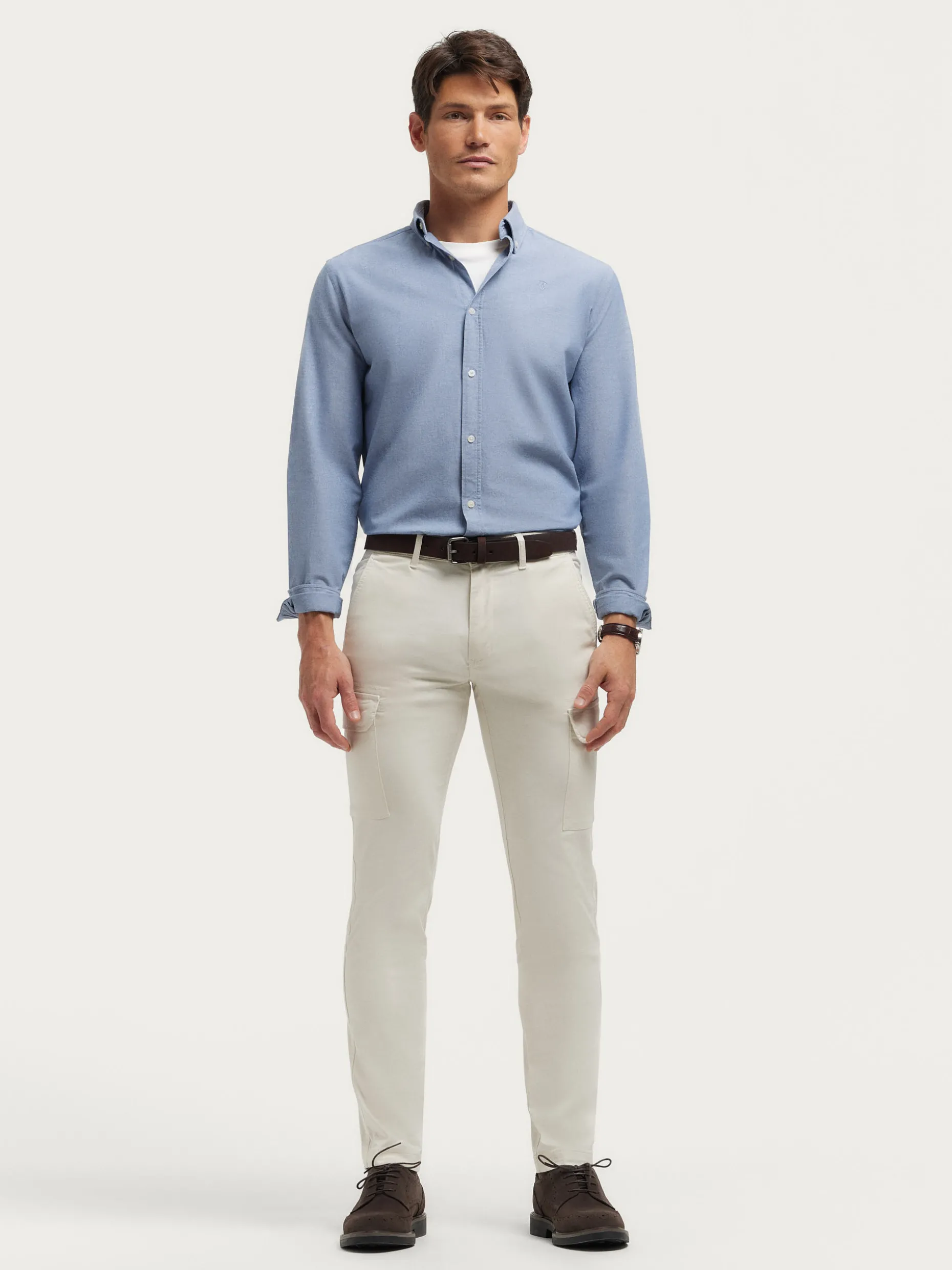 CAMISA OXFORD CHAMBRAY AZUL