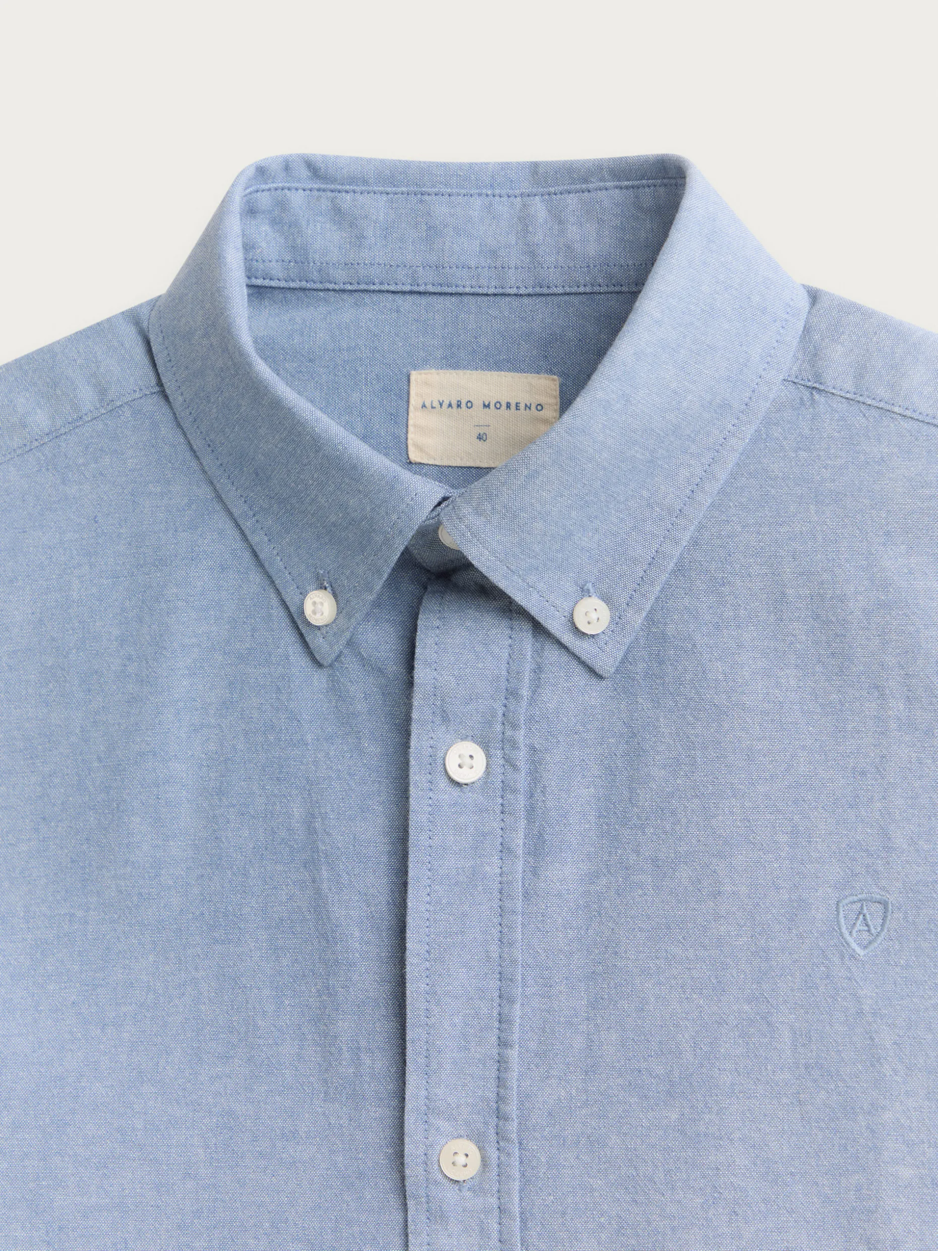 CAMISA OXFORD CHAMBRAY AZUL