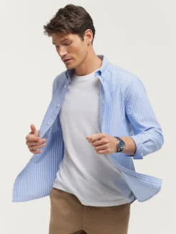 CAMISA OXFORD CLUB AZUL